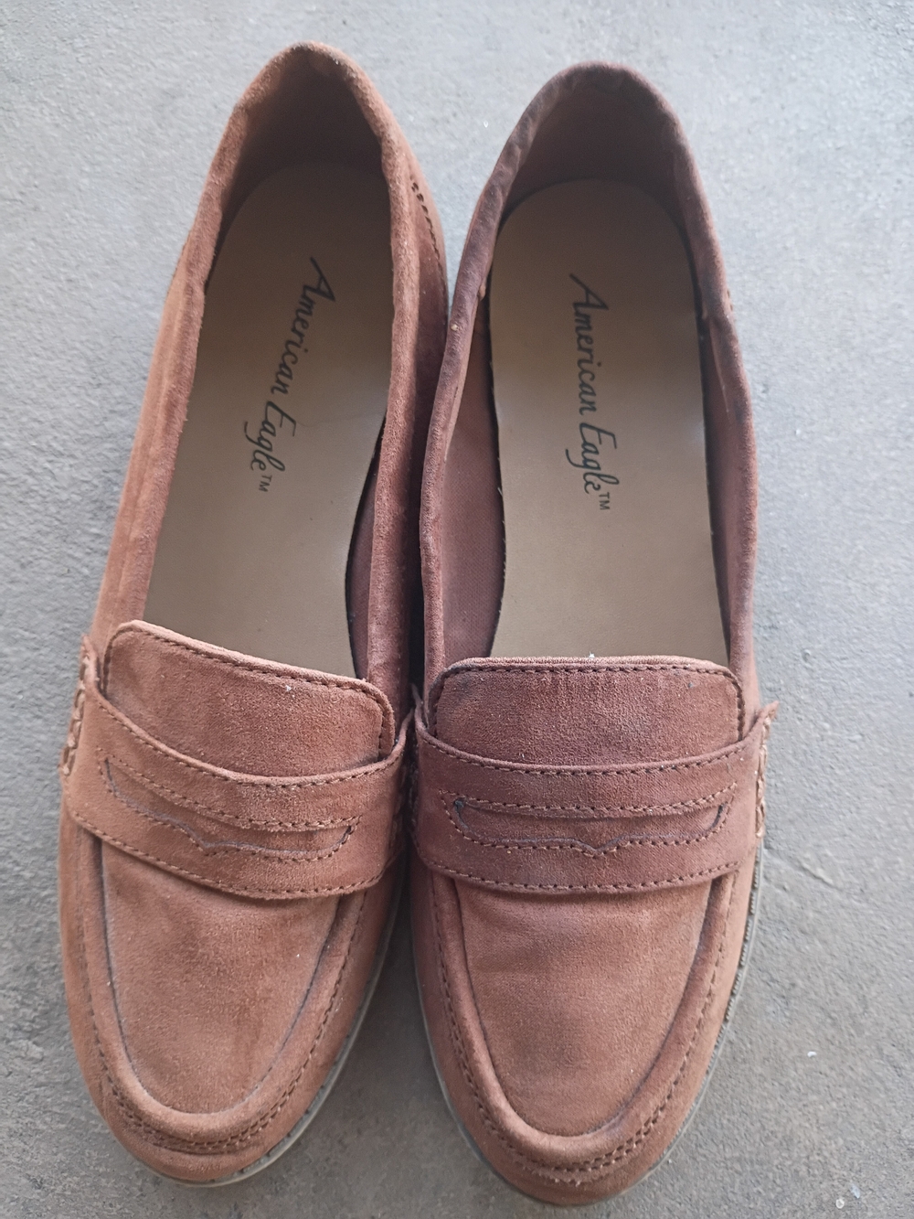 American Eagle Outfitters Pink Suede Ballet Flats